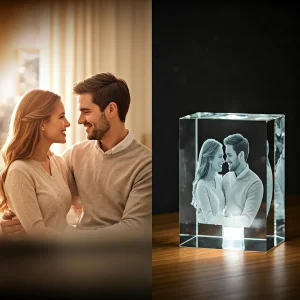 Personalized photo crystal, a heartfelt