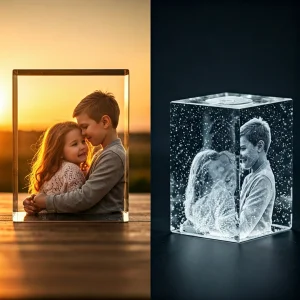 3D laser engraved photo crystal