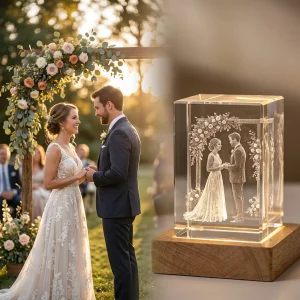 2D vs 3D Laser Engraved Photo Crystal Options: Which Best Fits Your Wedding Vow Keepsakes?